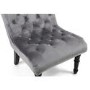 Riviera Brushed Velvet Grey Accent Chair
