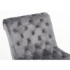 Riviera Brushed Velvet Grey Accent Chair