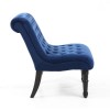 Riviera Brushed Velvet Ocean Blue Accent Chair