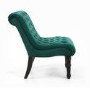 Riviera Brushed Velvet Green Accent Chair