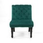 Riviera Brushed Velvet Green Accent Chair