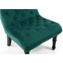 Riviera Brushed Velvet Green Accent Chair