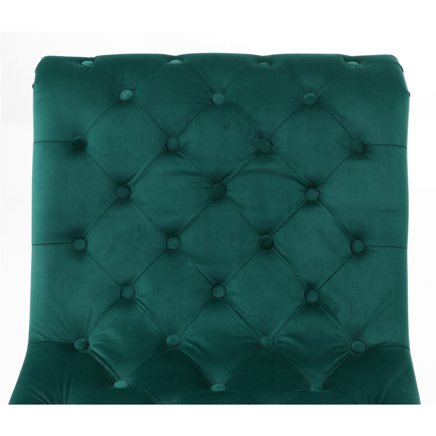 Riviera Brushed Velvet Green Accent Chair