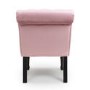 Riviera Brushed Velvet Blush Pink Accent Chair