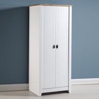 Seconique 100-101-065 Seconique Ludlow Wardrobe in White and Oak