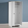 Seconique 100-101-065 Seconique Ludlow Wardrobe in White and Oak