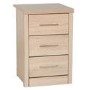 Seconique 100-103-034 Lisbon 3 Drawer Bedside Chest