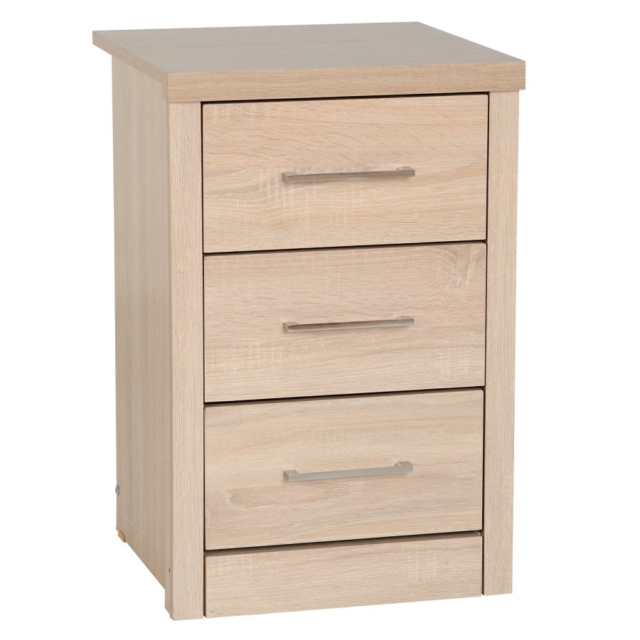 Seconique 100-103-034 Lisbon 3 Drawer Bedside Chest