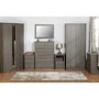 Seconique Lisbon Bedside Table in Black Wood Grain
