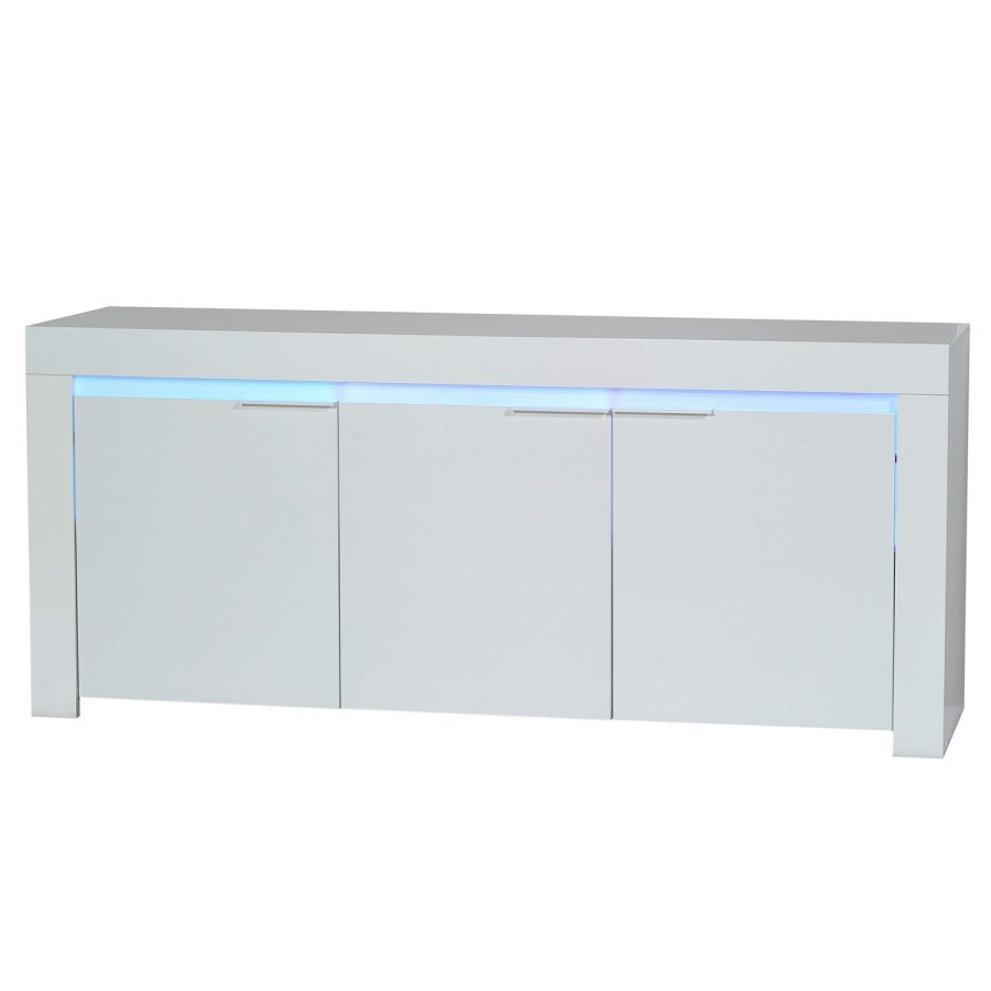 Sciae Galaxy Sideboard in White High Gloss with RGB Lighting