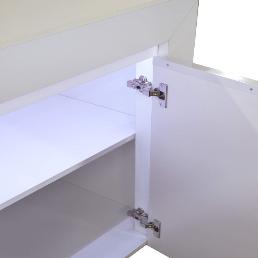 Sciae Galaxy Sideboard in White High Gloss with RGB Lighting