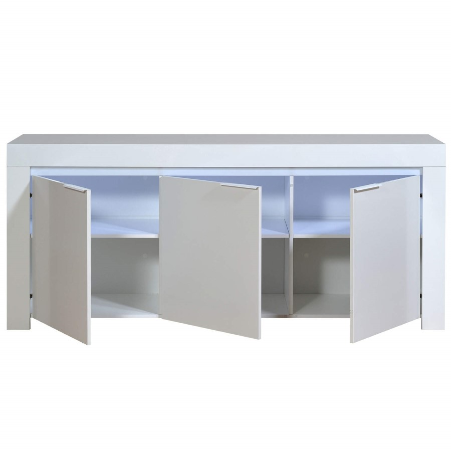 Sciae Galaxy Sideboard in White High Gloss with RGB Lighting