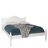 GRADE A3 - Copenhagen Double Bed Frame In White