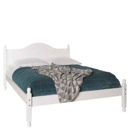 GRADE A3 - Copenhagen Double Bed Frame In White