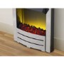 GRADE A1 - Adam Colorado Electric Fire in Chrome with a LED Flame Effect
