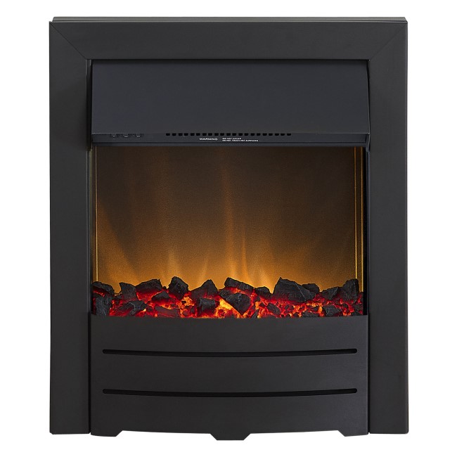 GRADE A1 - Adam Colorado Electric Inset Fire in Matt Black 