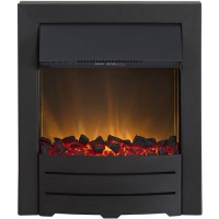 GRADE A1 - Adam Colorado Electric Inset Fire in Matt Black 