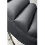 Darwin Faux Leather Grey Modern Accent Chair