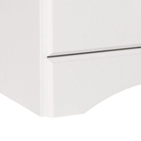 Furniture To Go Scandi 3 Drawer Bedside In White