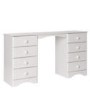 Furniture To Go Scandi Double Pedestal Dressing Table In White