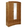 Furniture To Go Scandi 3 Door 5 Drawer Robe With Mirror Pine Pine