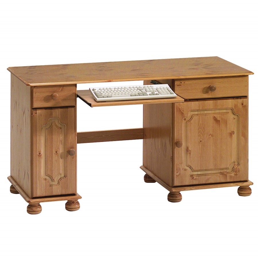 Steens Kensington Double Pedestal Desk In Pine