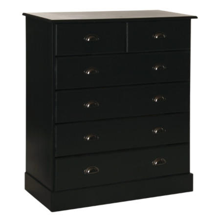 Furniture To Go Terra 4+2 Drawer Chest in Dark Stained Pine