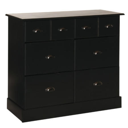 Furniture To Go Terra 4+2 Deep Drawer in Dark Stained Pine
