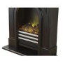 Adam Durham Black Cast Effect Electric LED Fireplace Suite