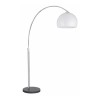 Arcs Floor Lamp with Marble Base &amp; White Dome Shade