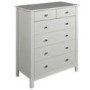 GRADE A2 - Furniture To Go Florence 4+2 Drawer Chest in White