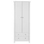 Furniture To Go Florence Double Wardrobe in White