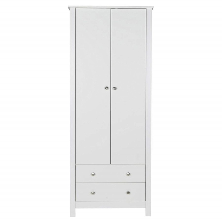 Furniture To Go Florence Double Wardrobe in White