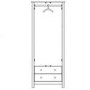 Furniture To Go Florence Double Wardrobe in White