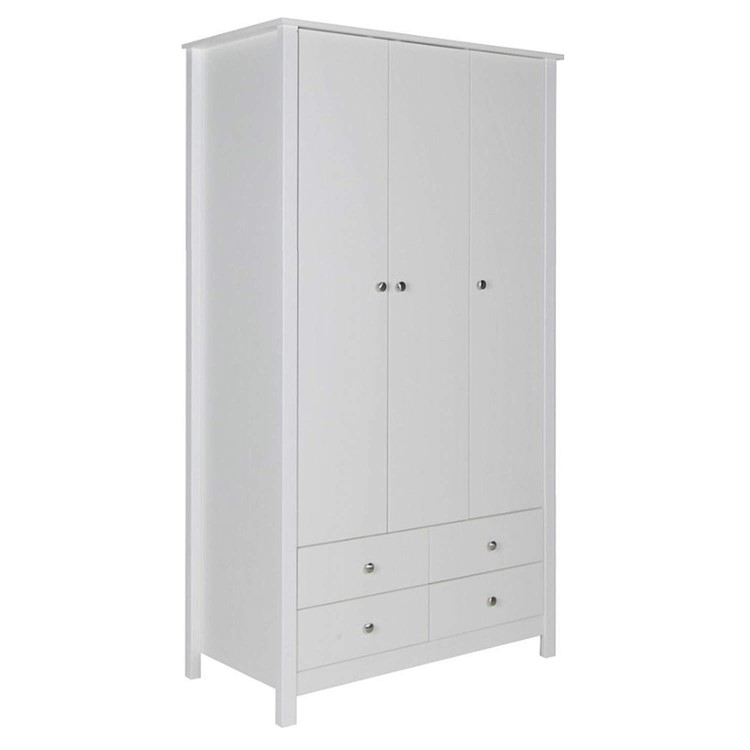 Furniture To Go Florence Triple Wardrobe in White