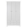 Furniture To Go Florence Triple Wardrobe in White