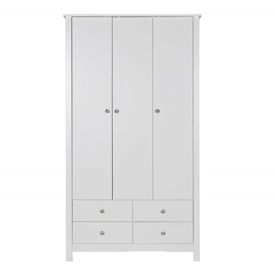 Furniture To Go Florence Triple Wardrobe in White