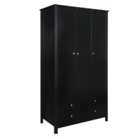 Furniture To Go Florence Triple Wardrobe in Black