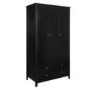 Furniture To Go Florence Triple Wardrobe in Black