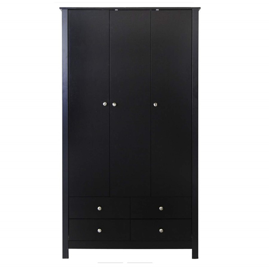 Furniture To Go Florence Triple Wardrobe in Black