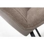 Shankar Celeste Pair of Dining Chairs in Chenille & Leather Effect Beige