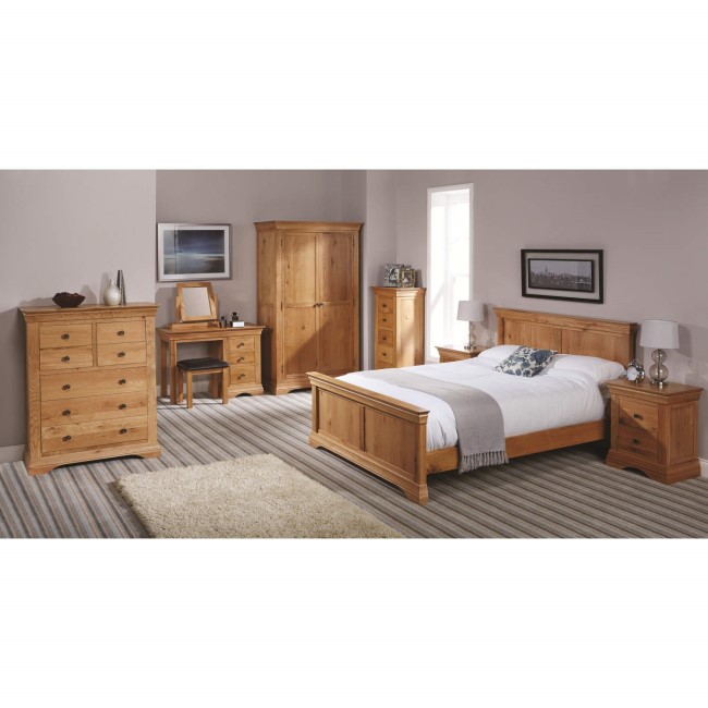 Mountrose Sandringham 2 Door Wardrobe In Natural Stain 