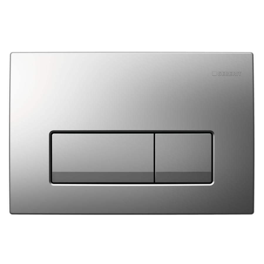 Geberit Delta50 Flush Plate - Matt Chrome