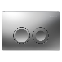 Geberit Delta25 Flush Plate - Matt Chrome