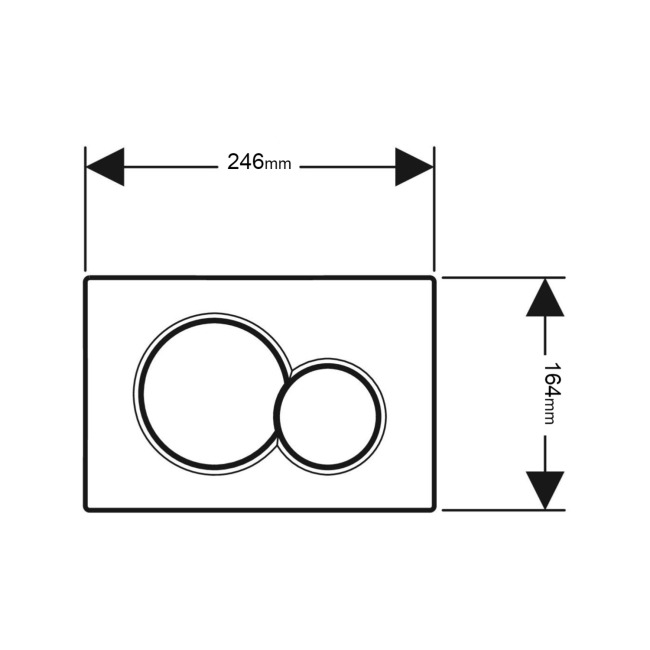 Geberit Sigma01 Chrome Flush Plate