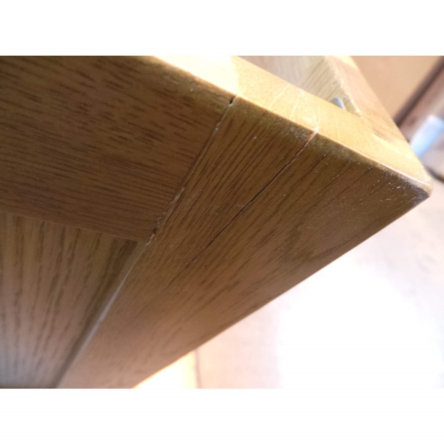 GRADE A3 - Rustic Saxon Oak Blanket Box