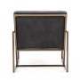 Monaco Charcoal Grey Armchair with Suede Effect Upholstered Finish