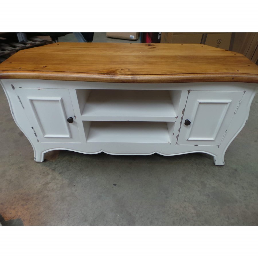 GRADE A3 - Signature North French Chic Monique Corner TV Unit in Pale mint