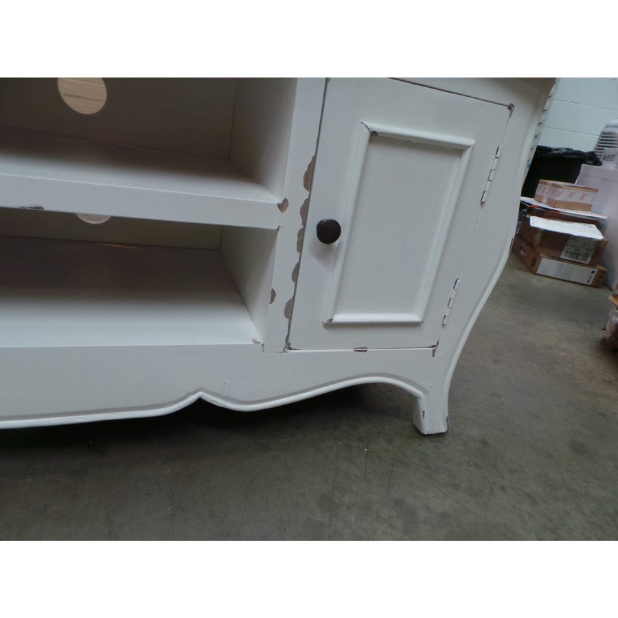GRADE A3 - Signature North French Chic Monique Corner TV Unit in Pale mint