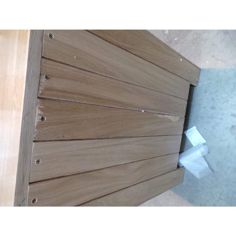 GRADE A3 - Heritage Furniture UK Laguna Oak 3 Drawer Bedside Chest